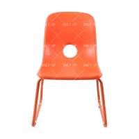 New Style Kids School Chair Plastic Nursery School Chair for Kindergarten Nursing Home Chairs with Steel Frame Wholesale Supplie