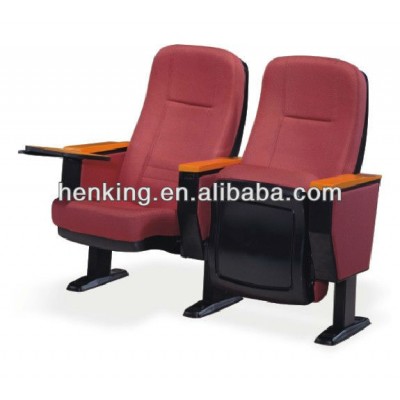 auditorium seating chair with writing table/school auditorium chairs/auditorium chair and desks