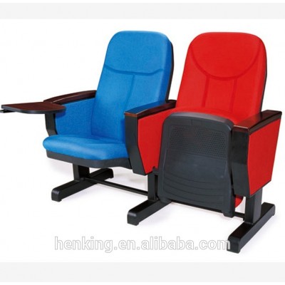 Armchair for auditorium with movable leg,no need to be fixed